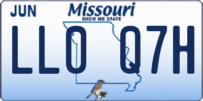 MO license plate LL0Q7H