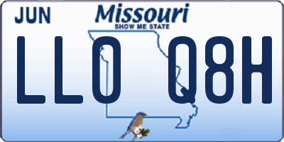 MO license plate LL0Q8H