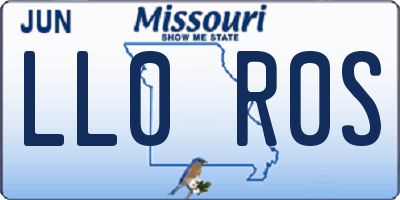 MO license plate LL0R0S