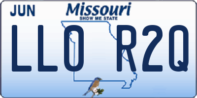 MO license plate LL0R2Q