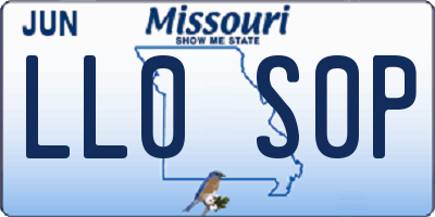 MO license plate LL0S0P