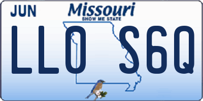 MO license plate LL0S6Q
