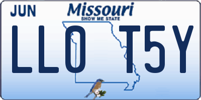 MO license plate LL0T5Y