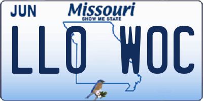 MO license plate LL0W0C