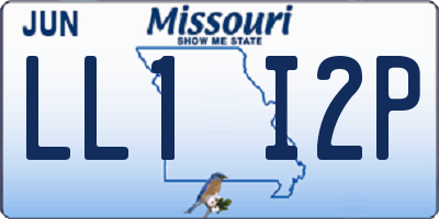 MO license plate LL1I2P