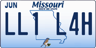 MO license plate LL1L4H