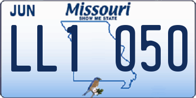 MO license plate LL1O5O