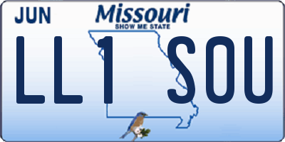 MO license plate LL1S0U