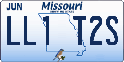 MO license plate LL1T2S