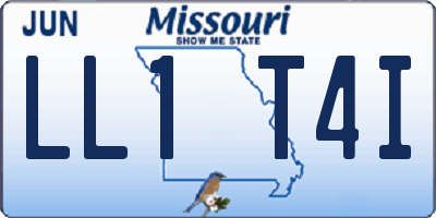 MO license plate LL1T4I