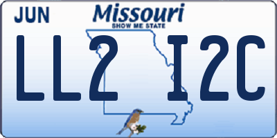 MO license plate LL2I2C