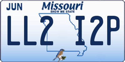 MO license plate LL2I2P