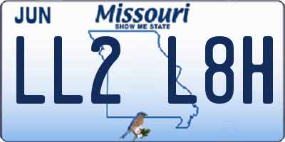 MO license plate LL2L8H