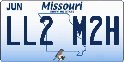 MO license plate LL2M2H