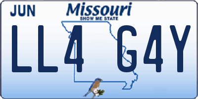 MO license plate LL4G4Y
