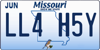 MO license plate LL4H5Y