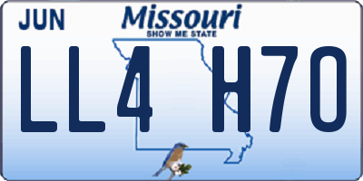 MO license plate LL4H7O