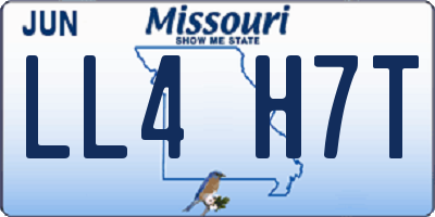 MO license plate LL4H7T
