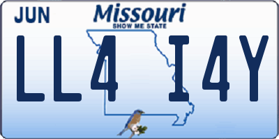 MO license plate LL4I4Y