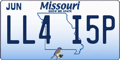 MO license plate LL4I5P