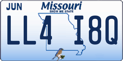 MO license plate LL4I8Q