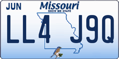 MO license plate LL4J9Q