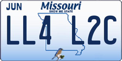 MO license plate LL4L2C