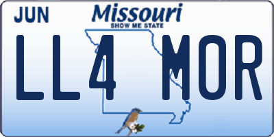MO license plate LL4M0R