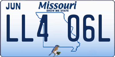 MO license plate LL4O6L