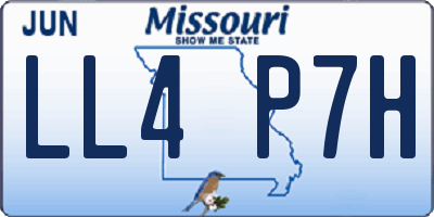MO license plate LL4P7H