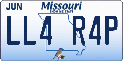 MO license plate LL4R4P