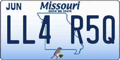 MO license plate LL4R5Q