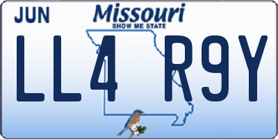 MO license plate LL4R9Y