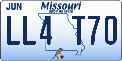 MO license plate LL4T7O