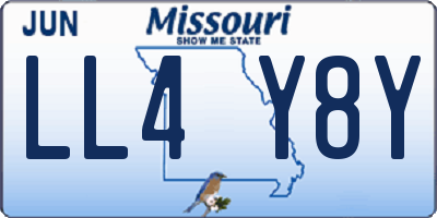 MO license plate LL4Y8Y