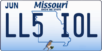 MO license plate LL5I0L