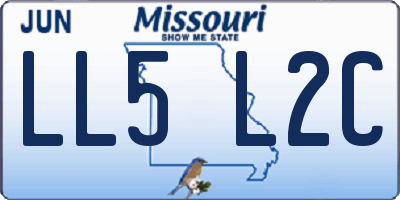 MO license plate LL5L2C