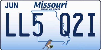 MO license plate LL5Q2I
