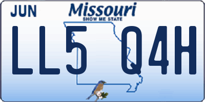 MO license plate LL5Q4H