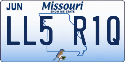 MO license plate LL5R1Q