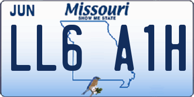 MO license plate LL6A1H