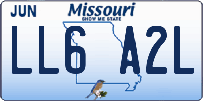 MO license plate LL6A2L