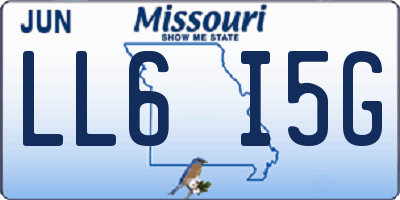 MO license plate LL6I5G