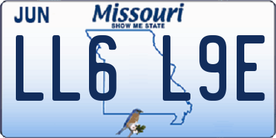 MO license plate LL6L9E