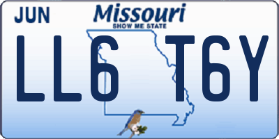 MO license plate LL6T6Y