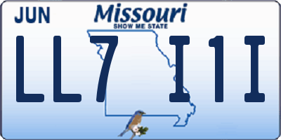 MO license plate LL7I1I