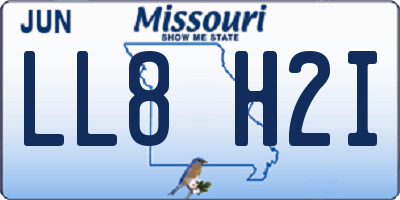 MO license plate LL8H2I