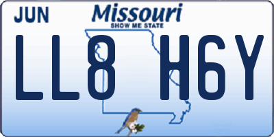 MO license plate LL8H6Y