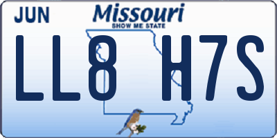 MO license plate LL8H7S