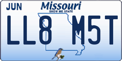 MO license plate LL8M5T